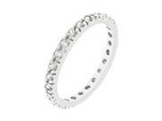 J Goodin Clear Cubic Zirconia Eternity Ring Size 9