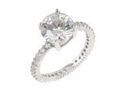 J Goodin Queen Anne Clear Ring Size 7