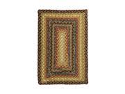 Home Spice Décor Cotton Braided Rugs Rectangle Peppercorn 2.5 x6