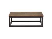 Zuo Modern 98123 Civic Center Long Coffee Table Distressed Natural Fir Wood