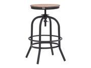 Zuo Modern 98184 Twin Peaks Counter Stool Distressed Natural Fir Wood