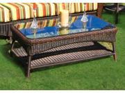 Tortuga Outdoor Modern Accent Lexington Coffee Table Java