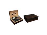 Prestige Import group 50 Ct. Ebony Humidor Gift Set with Matching Accessories