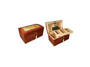 Prestige Import group 150 Count High Gloss Lacquer Humidor with Arched Top