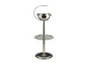 Prestige Import group Stinky Standing Ashtray Polished Stainless Steel Design