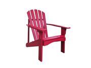 Shine Company Outdoor Furniture Rockport Adirondack Chair Chili Pepper