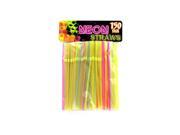 Kole Imports Neon Party Bending Straws 25 Pack