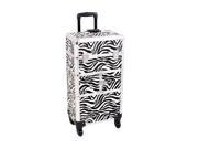 Sunrise Outdoor Travel Professional Cosmetic Holder Zebra Printing Texture Trolley Makeup Case I3164