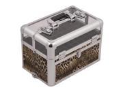 Sunrise Outdoor Travel Professional Cosmetic Holder Leopard Nail Clear Case E3310