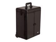 Sunrise Outdoor Travel Professional Cosmetic Holder Black Smooth Split Drawer Interchangeable Makeup Case E6305