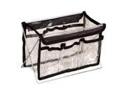 Hiker Outdoor Travel Professional Cosmetic Holder 11 In. Clear Pvc Bag With Stand