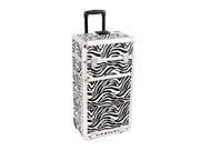 Sunrise Outdoor Travel Professional Cosmetic Holder Zebra Printing Texture Trolley Makeup Case I3263