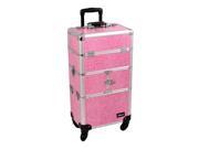 Sunrise Outdoor Travel Professional Cosmetic Holder Ink Crocodile Texture Trolley Makeup Case I3264