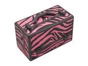 Hiker Outdoor Travel Cosmetic Holder Zebra Printing Texture Hot Pink Professional Beauty Makeup Case Hk3201