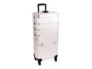 Sunrise Outdoor Travel Silver Dot Trolley Makeup Case I3361