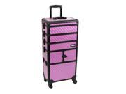 Sunrise Outdoor Travel Purple Diamond Trolley Makeup Case I3364