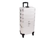 Sunrise Outdoor Travel Silver Dot Trolley Makeup Case I3364