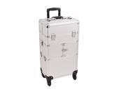 Sunrise Outdoor Travel Silver Dot Trolley Makeup Case I3464