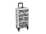 Sunrise Outdoor Travel Zebra Trolley Makeup Case I3464