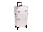 Sunrise Outdoor Travel Silver Dot Trolley Makeup Case I3561