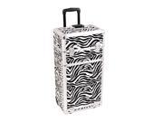 Sunrise Outdoor Travel Zebra Trolley Makeup Case I3762