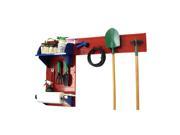 Wall Control Pegboard Garden Tool Board Organizer W Red Pegboard And Blue Accessories