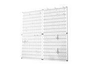 Kitchen Pegboard Organizer Pots And Pans Pegboard Pack Storage And Organization Kit With White Pegboard And White Accessories
