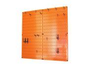 Kitchen Pegboard Organizer Pots And Pans Pegboard Pack Storage And Organization Kit With Orange Pegboard And Black Accessories