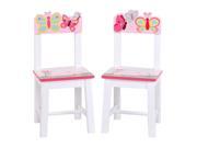 Guidecraft Kids Indoor Playschool Butterfly Buddies Extra Chairs Set of 2