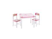 Guidecraft Kids Indoor Playschool Butterfly Buddies Table Chairs Set