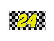 Jeff Gordon Nascar 24 Checkered Racing Flag Novelty Vanity Metal License Plate Tag Sign