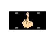 Middle Finger Flipping Off Personal Expression Novelty Vanity Metal License Plate Tag Sign