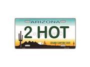 AZ Arizona 2 Hot State Background Aluminum License Plate SB LP1041