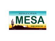Mesa Arizona Novelty State Background Vanity Metal License Plate Tag Sign
