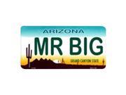 AZ Arizona Mr Big State Background Aluminum License Plate SB LP1079