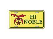 High Noble Novelty Vanity Metal License Plate Tag Sign