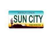 AZ Arizona SUN CITY State Background Aluminum License Plate SB LP1088