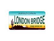 AZ Arizona LONDON BRIDGE State Background Aluminum License Plate SB LP1096
