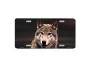 Wolf Novelty Vanity Metal License Plate Tag Sign