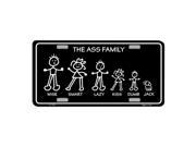 The Family Novelty Vanity Metal License Plate Tag Sign