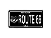 Smart Blonde Route 66 Arizona Vanity Metal Novelty License Plate Tag Sign