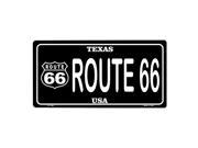 Smart Blonde Route 66 Texas Vanity Metal Novelty License Plate Tag Sign