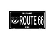 Smart Blonde Route 66 Illinois Vanity Metal Novelty License Plate Tag Sign