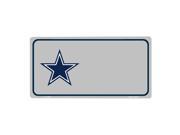 Smart Blonde Blue Star Offset Silver Background Customizable Vanity Metal Novelty License Plate Tag Sign