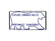 Smart Blonde Northwest Territories Novelty Background Customizable Vanity Metal License Plate Tag Sign