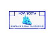 Smart Blonde Nova Scotia Novelty Background Customizable Vanity Metal License Plate Tag Sign