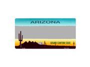 Smart Blonde Arizona Novelty State Background Customizable Vanity Metal Novelty License Plate Tag Sign