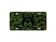 Smart Blonde Route 66 Camouflage Novelty Vanity Metal License Plate Tag Sign