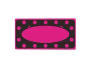 Smart Blonde Pink White Polka Dots With Pink Border And Center Oval