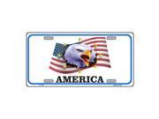 Smart Blonde American Eagle Novelty Vanity Metal License Plate Tag Sign
